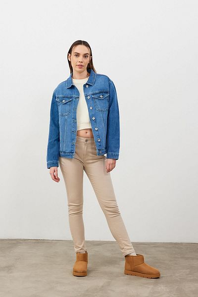 VENA Jachetă de jeans Maya Vintage Albastru închis - Albastru închis Vintage