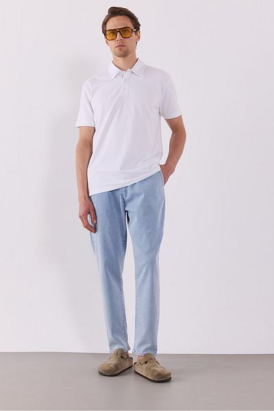 VENA Pantaloni de jeans David Slim Fit Sky Blue - Talie elastică