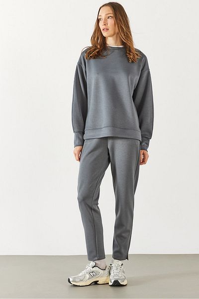 VENA Παντελόνι Jogging Alian Soft Textured (CUPRO) - ΑΝΘΡΑΚΙΤΗΣ