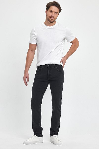 VENA Daniel Black Straight Fit Jean Παντελόνι - Μαύρο