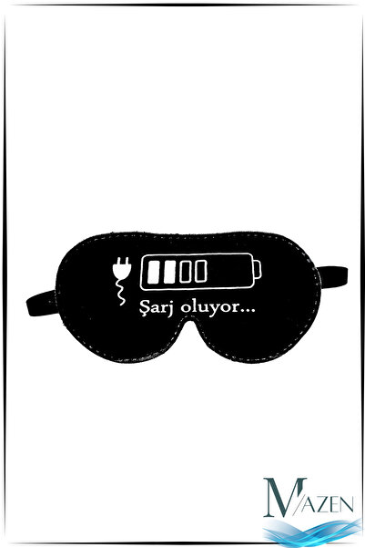 MAZEN Yıkanabilir Uyku Maskesi Göz Bandı Şarj Oluyor
