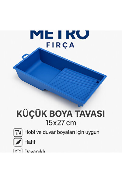 METRO Küçük Boya Tavası 15x27 Cm – Hafif, Dayanıklı, Hobi Ve Duvar Boyaları Için Ideal