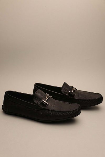 Gondol Ανδρικό Γνήσιο Δέρμα Classic Loafer Black Croco 41 Ttx.622