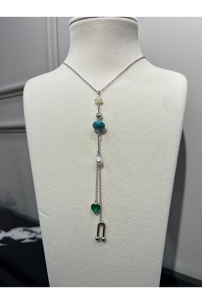 Store الصلب تصميم طويل قلادة المنخفضة قطع