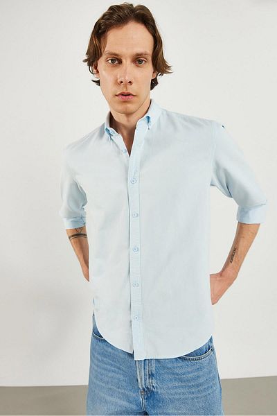 VENA Cămașă Oxford pentru bărbați Steven Blue Regular Fit