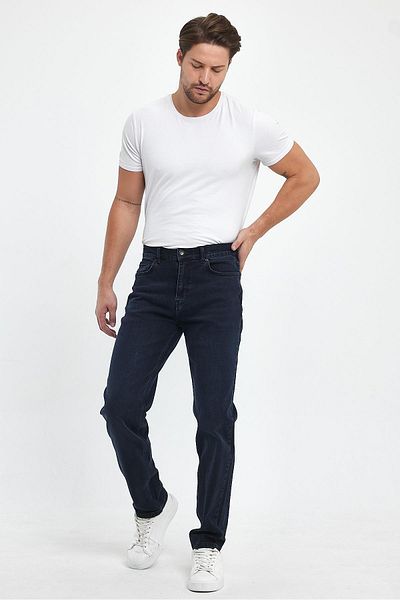 VENA Kalimnos Blue Black Comfort Fit Jean Παντελόνι - Μπλε Μαύρο
