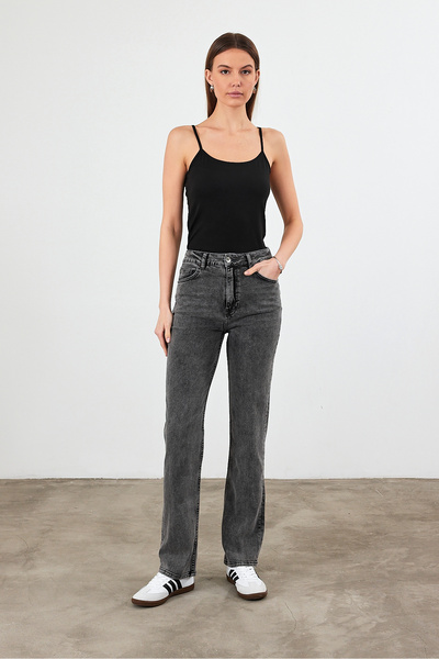 VENA Marrakesh Black Straight Fit Jean Pantolon - Black