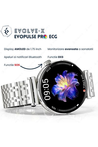 Evolve-x EvoPulse PRO ECG Smartwatch for Women