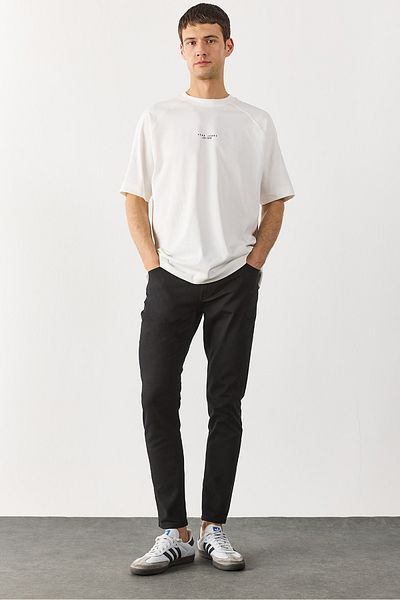 VENA Teos Black Skinny Jean Παντελόνι - ΜΑΥΡΟ