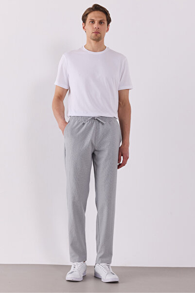 VENA Alfred Beli Lastikli Pötikare Gofre Pantolon - GRİ