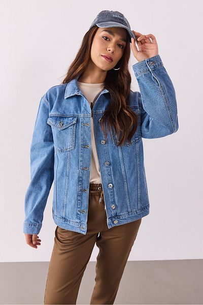 VENA Jachetă de jeans albastru cer - Maya