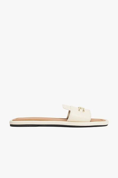 Tommy Hilfiger KOŽENÝ KOŇSKÝ MULE