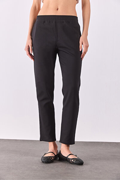 VENA Alian Smart Trousers with Elastic Waist - Black