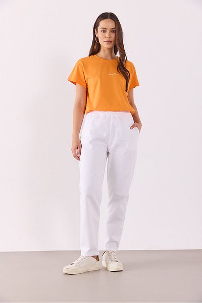 VENA Tricou cu croială normală cu sigla Mini Vena imprimată - ORANGEL