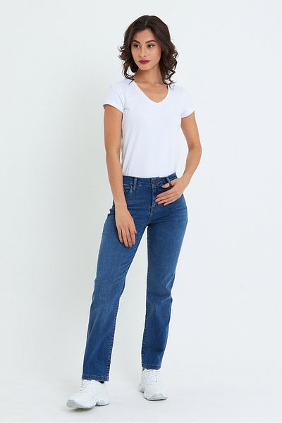 VENA Pantaloni de jeans Gabriel Dark Blue Straight Fit - Albastru închis