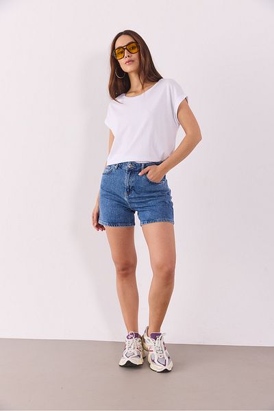 VENA Tricou de bază Cindy Crew Neck (Modal) - Alb