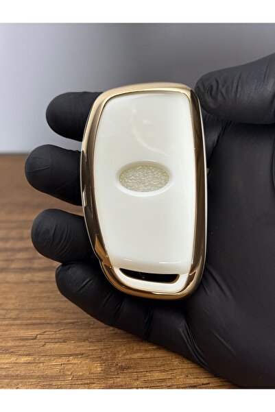 Luxe Aksesuarr Husă de protecție pentru telecomandă din silicon Hyundai Tucson-elentra Smart cu 3 butoane – culoare neagră