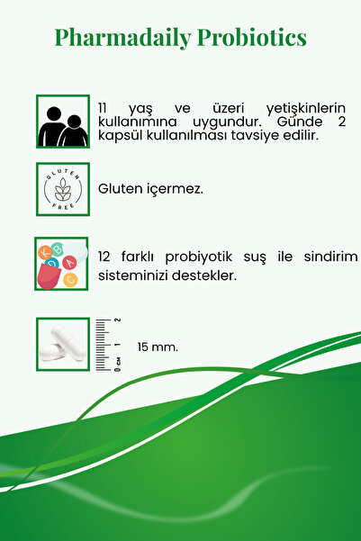 Pharmadaily Probiotics Probiotic Complex (12 Çeşit Probiyotik)