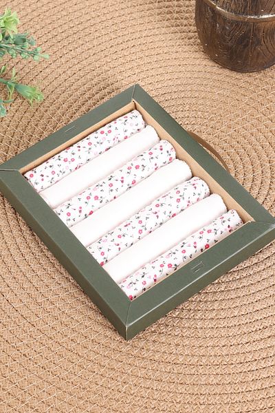 VaVbaby Set of 7 Baby Mouth Wipes – 100% Cotton, Soft and Absorbent with Plenty of Flowers