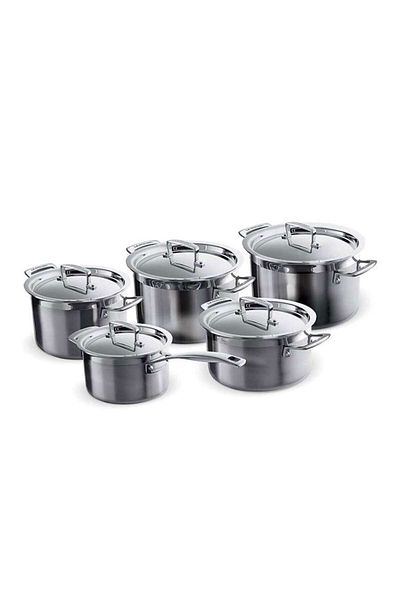 Le Creuset Triply 10 Pieces Steel Pot Set9620940000-1000