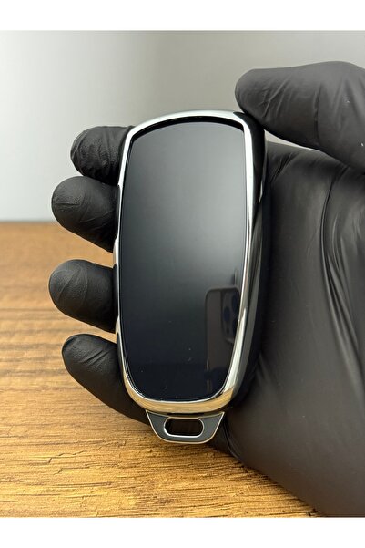 Luxe Aksesuarr Husă de protecție pentru chei din silicon Chery Tiggo 8 Plus cu 4 butoane – Nano acoperită – culoare neagră Günüş