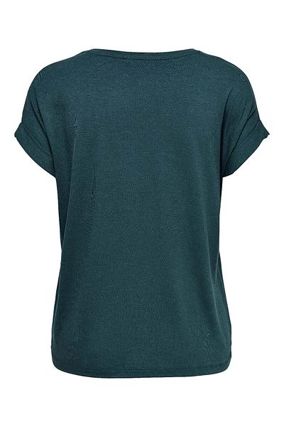 ONLY Hns Elz Sleeve Fold T-Shirt - Petrol Blue - XXL - St06477-Petrol Blue-Xxl