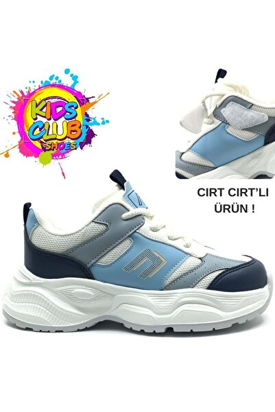 Kids Club Shoes حذاء رياضي رائع من Birian Lacing Look Velcro حذاء رياضي لتقوي...