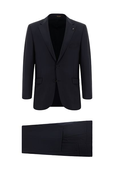 Abdullah Kiğılı Slim Fit Slim Fit Wool Classic Suit
