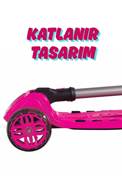Scooter Cool Wheels LED Işıklı Maxi Scooter -Ekstra Sağlam Gövde- 3 Tekerlekli Gelişmiş Fren Sistemi 6+ Yaş