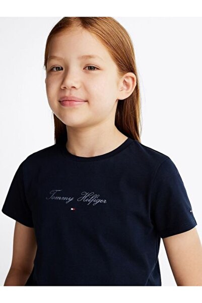 Tommy Hilfiger تي شيرت تومي هيلفيغر للبنات باللون الأزرق