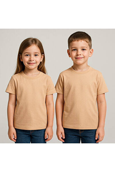 Kyex Παιδικό μπλουζάκι Unisex Basic από βαμβάκι Oversize