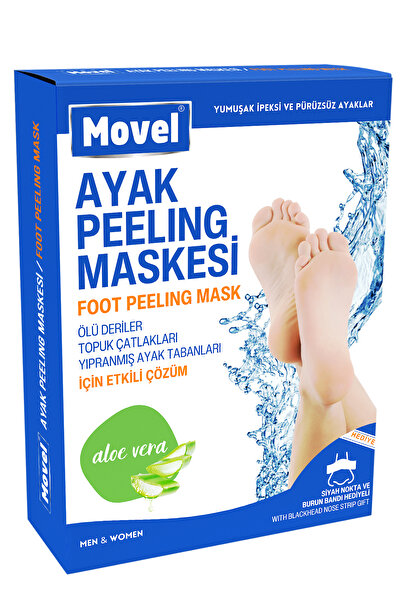 movel 3 ADET Ayak Peeling Maskesi Çorap Tipi Ölü Derileri Soyan Peeling Çorabı