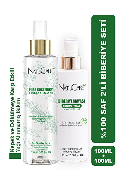 NatuCare Muhteşem 2'li Biberiye Seti Hızlı Uzama,dökülme Karşıtı,kepek Karşıt...