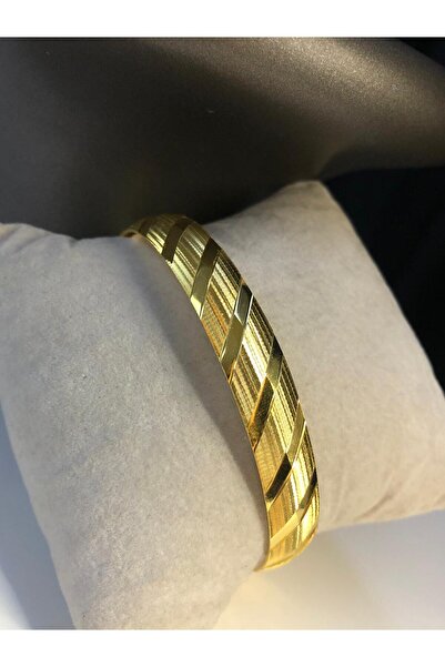 vogutima Kadın Altın Kaplama Bilezik - 10mm Afrodit Model 24 Ayar Kaplama • Düğün • Nişan • Söz Takı