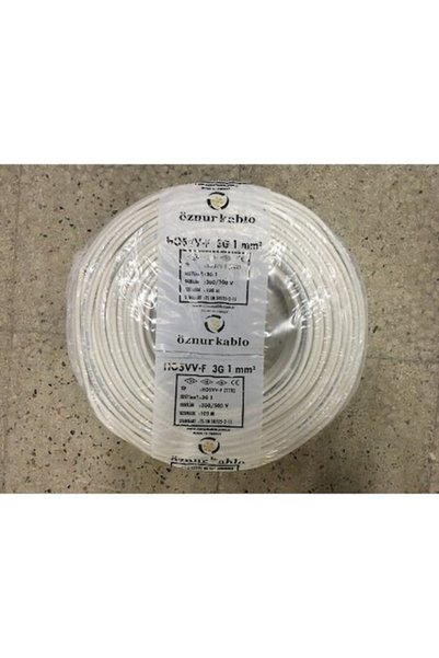 3x1 TTR Beyaz Kablo Tam Bakır 100 METRE
