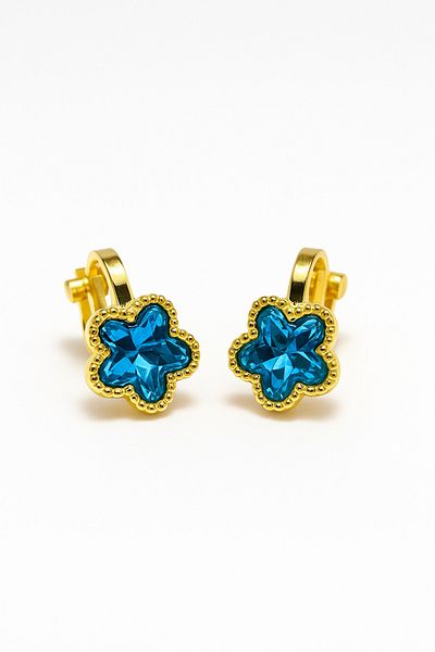 MakeWell Compression Earrings Colorful Stars Design Earrings for Non-Pierced Ear