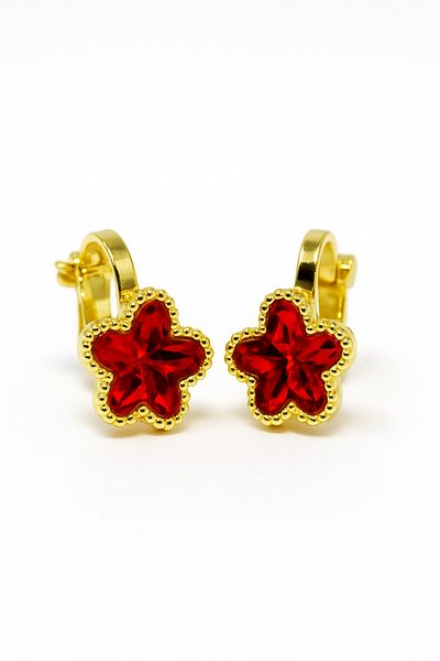 MakeWell Compression Earrings Colorful Stars Design Earrings for Non-Pierced Ear