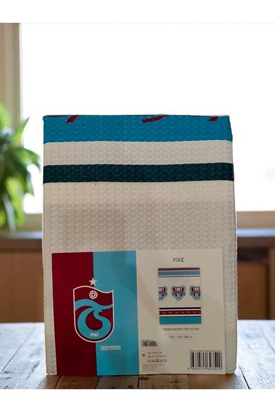 Trabzonspor Licensed Bandroll Single Pique 150X200 cm 70% Cotton 30% Polyester