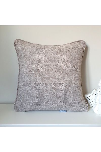 decofav Beige Corduroy Curly Throw Pillow Cover – Luxurious and Soft Textured
