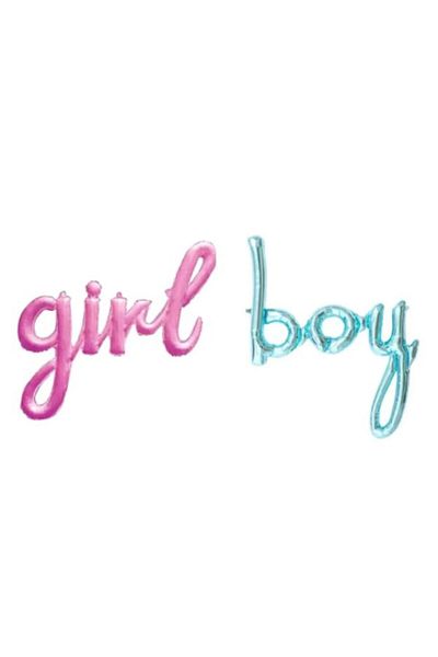 RÖNESANS PARTİ Gender Determination Party Girl Boy Written Foil Balloon