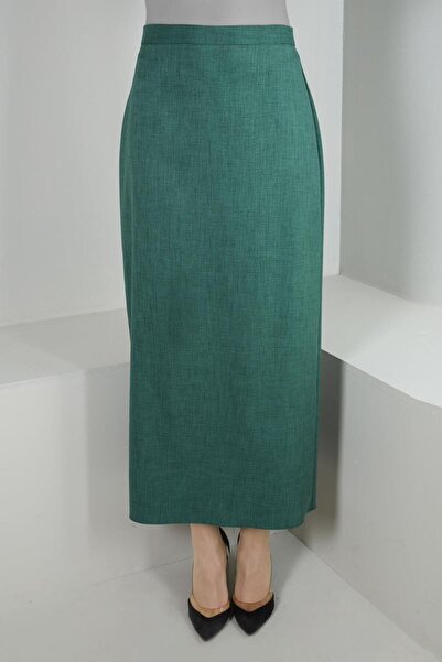 Alvina Flat Cut Hidden Slit Skirt 60419