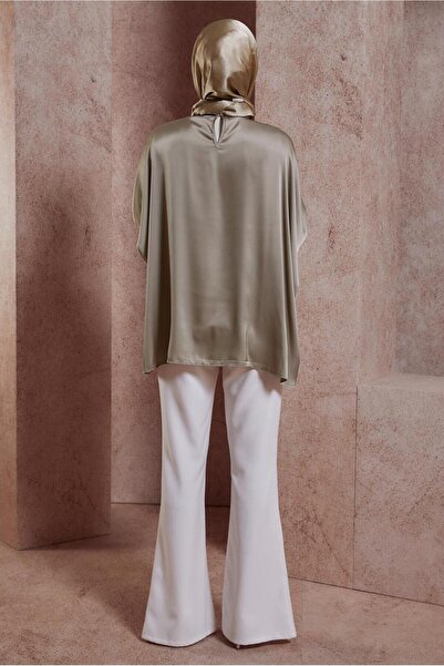 Alvina BAT SLEEVE SATIN BLUZ 44410