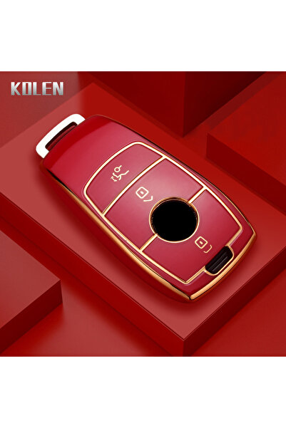 Choice4 Red only case New TPU Car Remote Key Case Cover Shell For Mercedes Be...