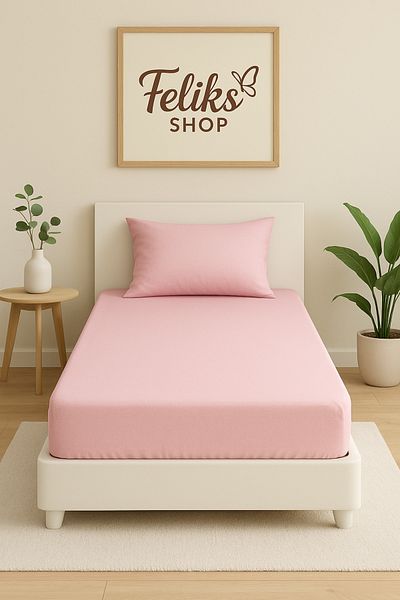 Home Single |   Fitted Sheet |   Cotton Ranforce Fabric 1 Piece Zippered Pillow Case (50X70 cm)