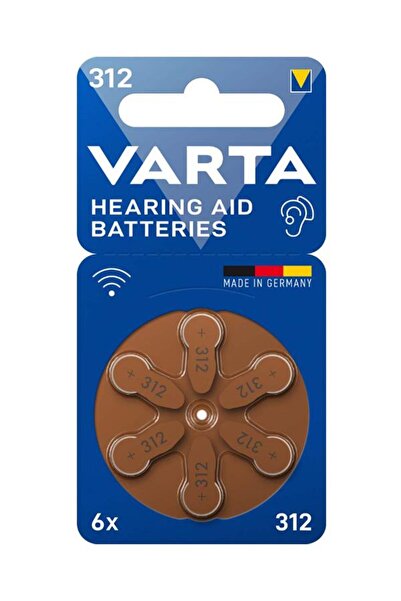 Varta 312 Numara Işitme Cihazı Pili 6lı Paket