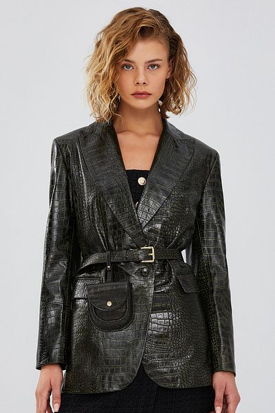 Derimod Karla Women's Leather Trench Coat