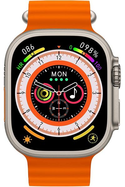 MACON 8 Series XS8 Pro Ultra Smart Watch Ocean Band Loop Wrist Strap - Orange