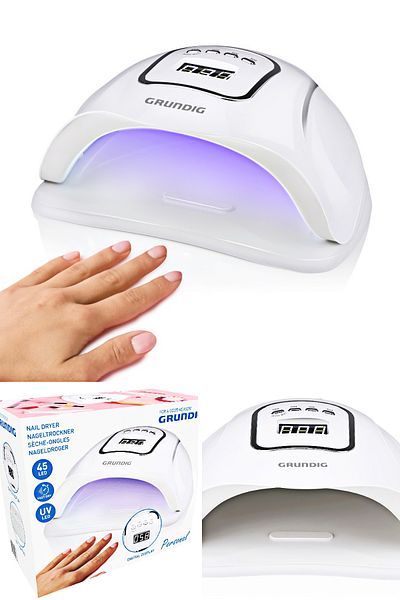 Grundig Uscător de unghii UV cu lampă de unghii cu uscare rapidă, 45 LED-uri