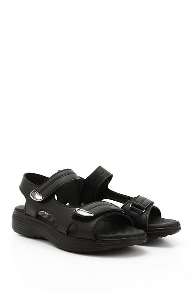 GÖNDERİ(R) Sandale confortabile cu velcro negre pentru femei/fete