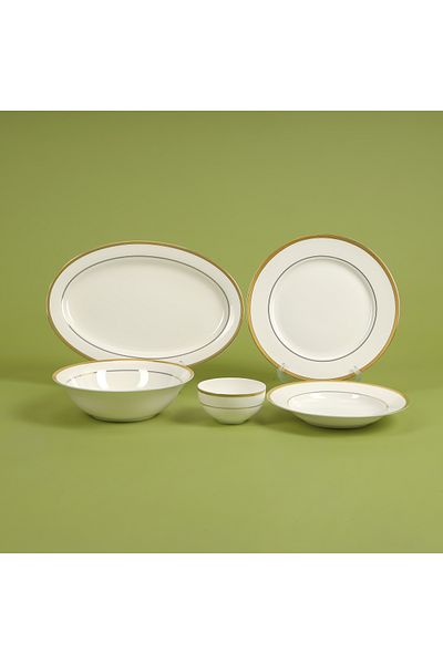 ROYALFORD Roylford 20pcs Chip Resistant Dishwasher Safe Freezer Safe Porcelain Dinner Set Rf10490